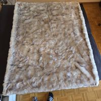 Grosse extrem flauschige Kuscheldecke aus Kunstfell