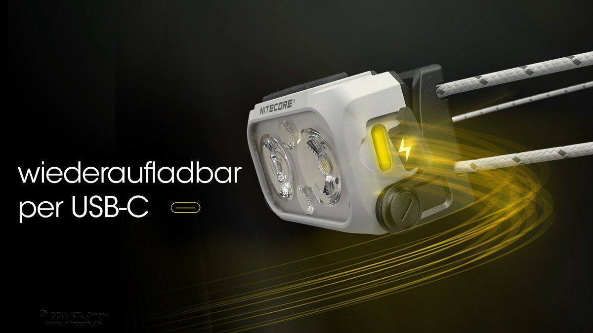 NiteCore Lampade: LED-Kopflampe Nitecore NU21 schwarz – Nuovo e nell'imballaggio originale da Grüningen venduto da Prolumin 6