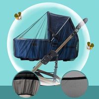 Schutz- und Mückennetz SCHWARZ für Buggy, Kinderwagen