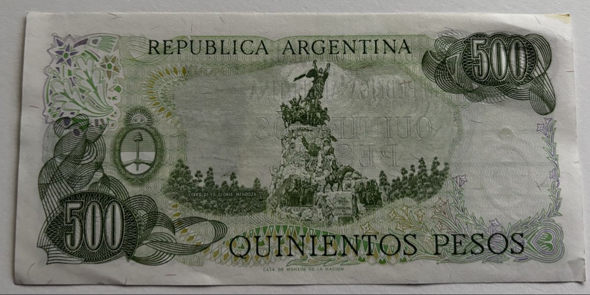Banconote: Argentinien 500 Pesos – Usato da Algetshausen venduto da Carrhard 1