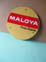Maloya  Pneu  Suisse  Emailschild Ø 38 cm   Emaille