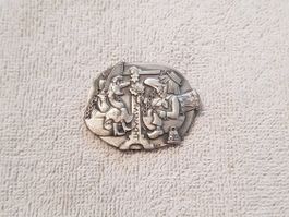 Plakette Fasnacht Basel 1982 Silber