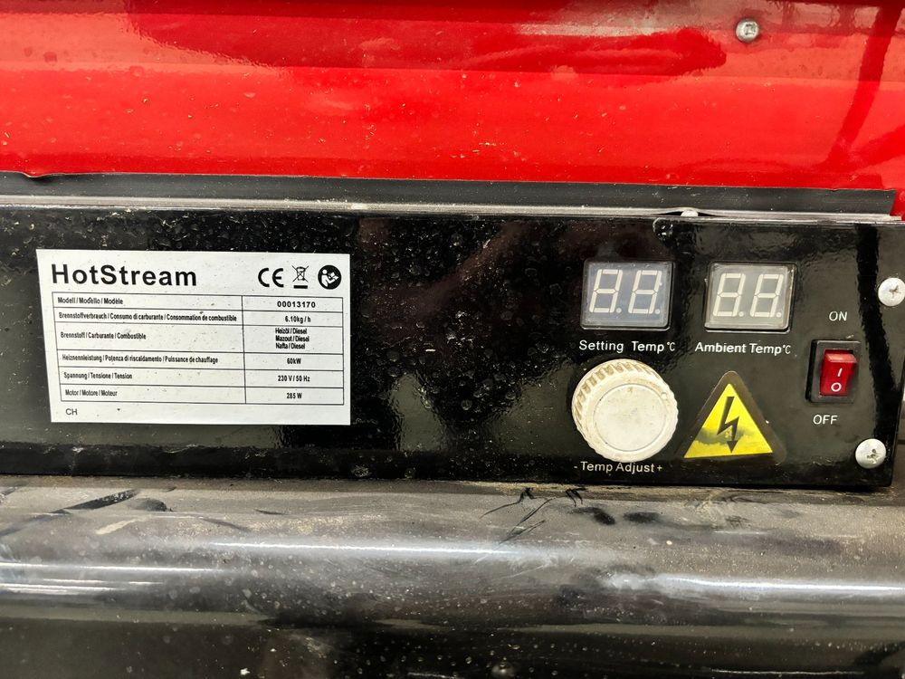 Heizkanone Diesel Innenraum Externes Thermostat Fü Produktbild-Vorschau 13