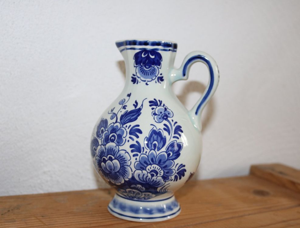 Original Delfter Krug Vase von Delfts Handwerk Holland Kaufen auf Ricardo