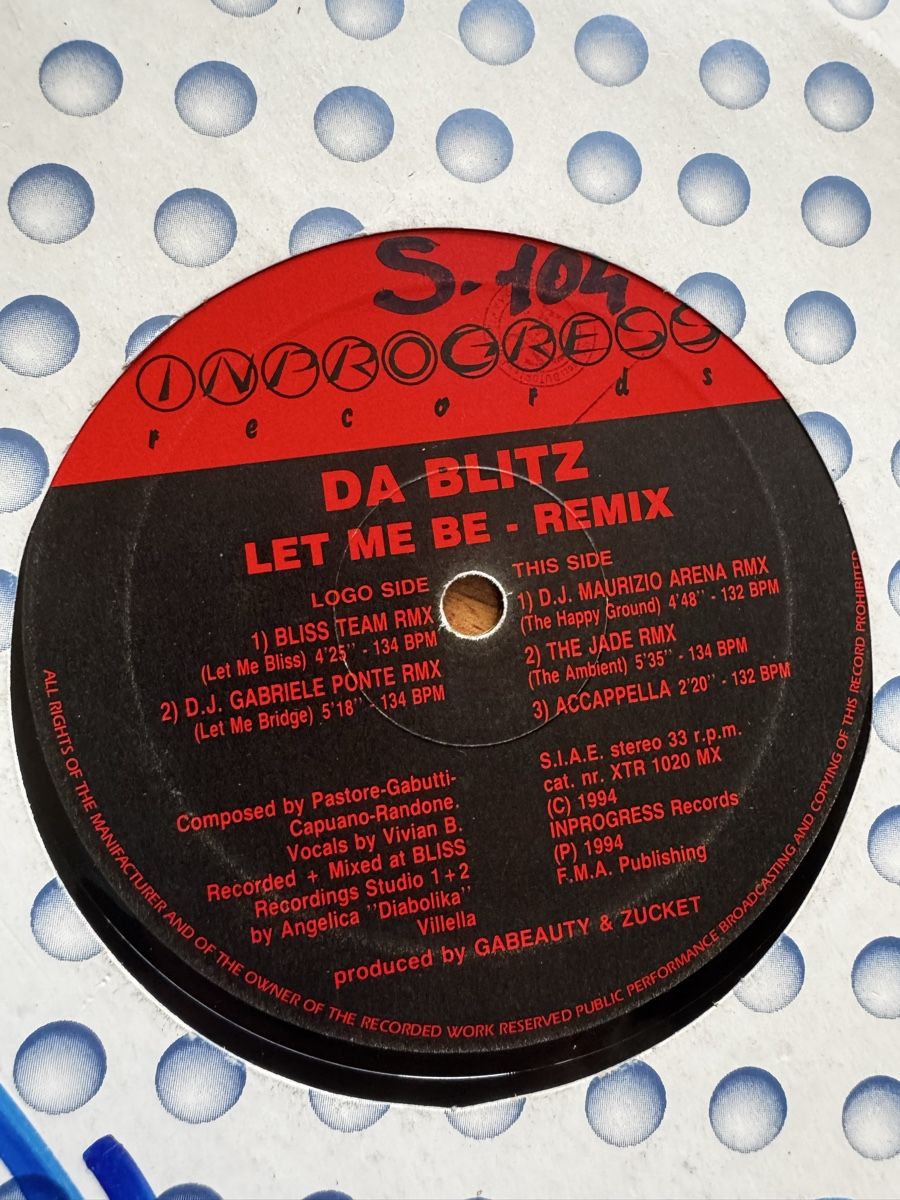 Schallplatten: Da Blitz - Let Me Be (Remix) - 12" Maxi - 90s – Gebraucht aus Rorbas von BlackstarRecords 1