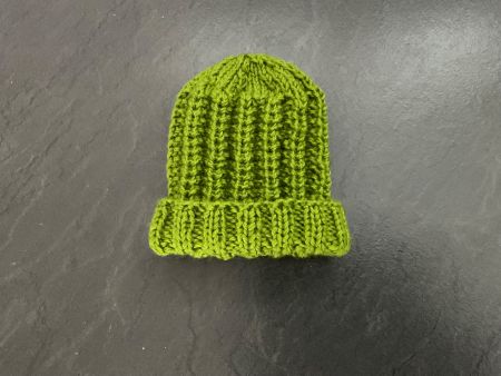 Handgestrickte Kindermütze Doppelter Wolle gestri. Babymütze