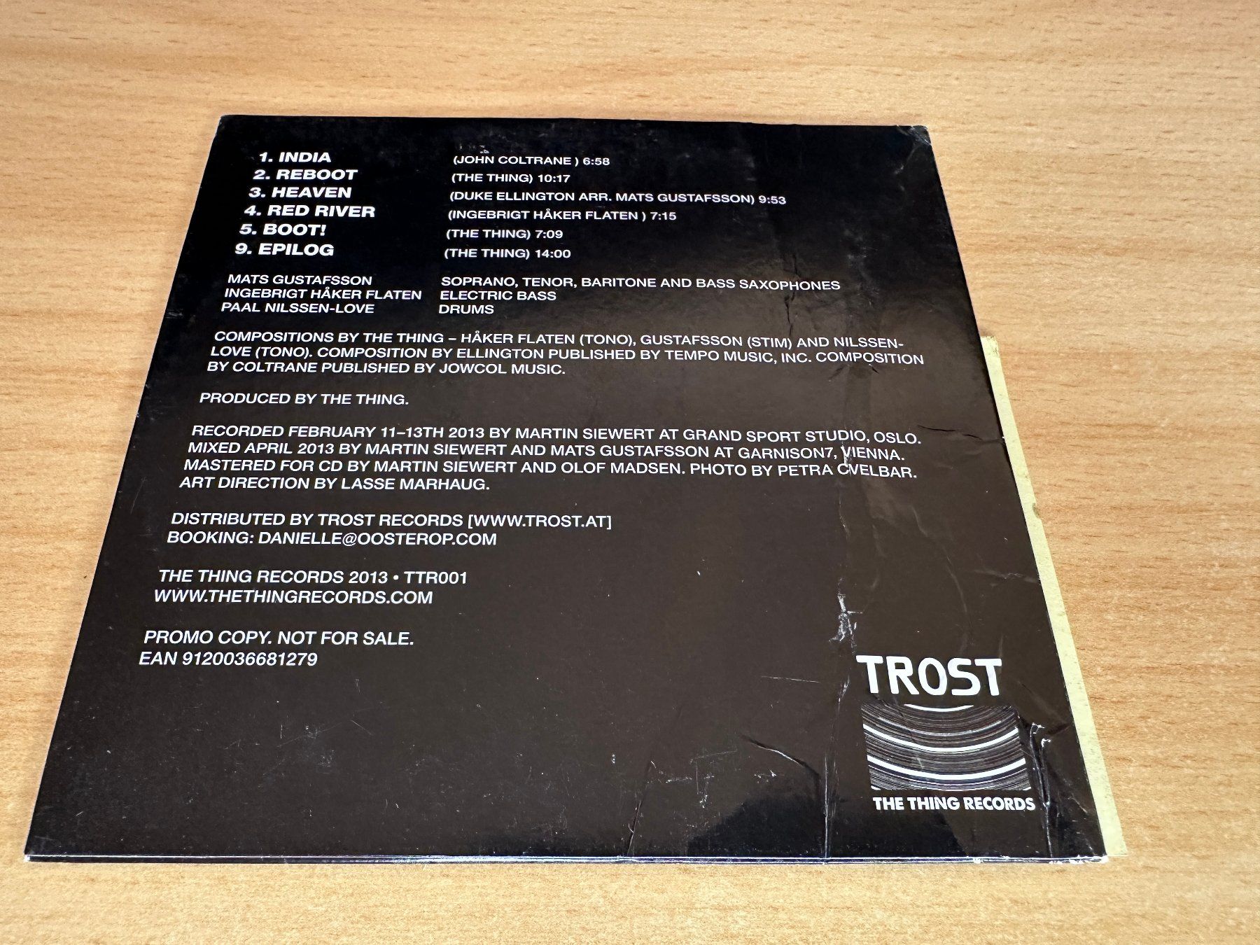 CD: The Thing – Boot! - Promo CD – Usato da Rikon im Tösstal venduto da Alpenmutz 1