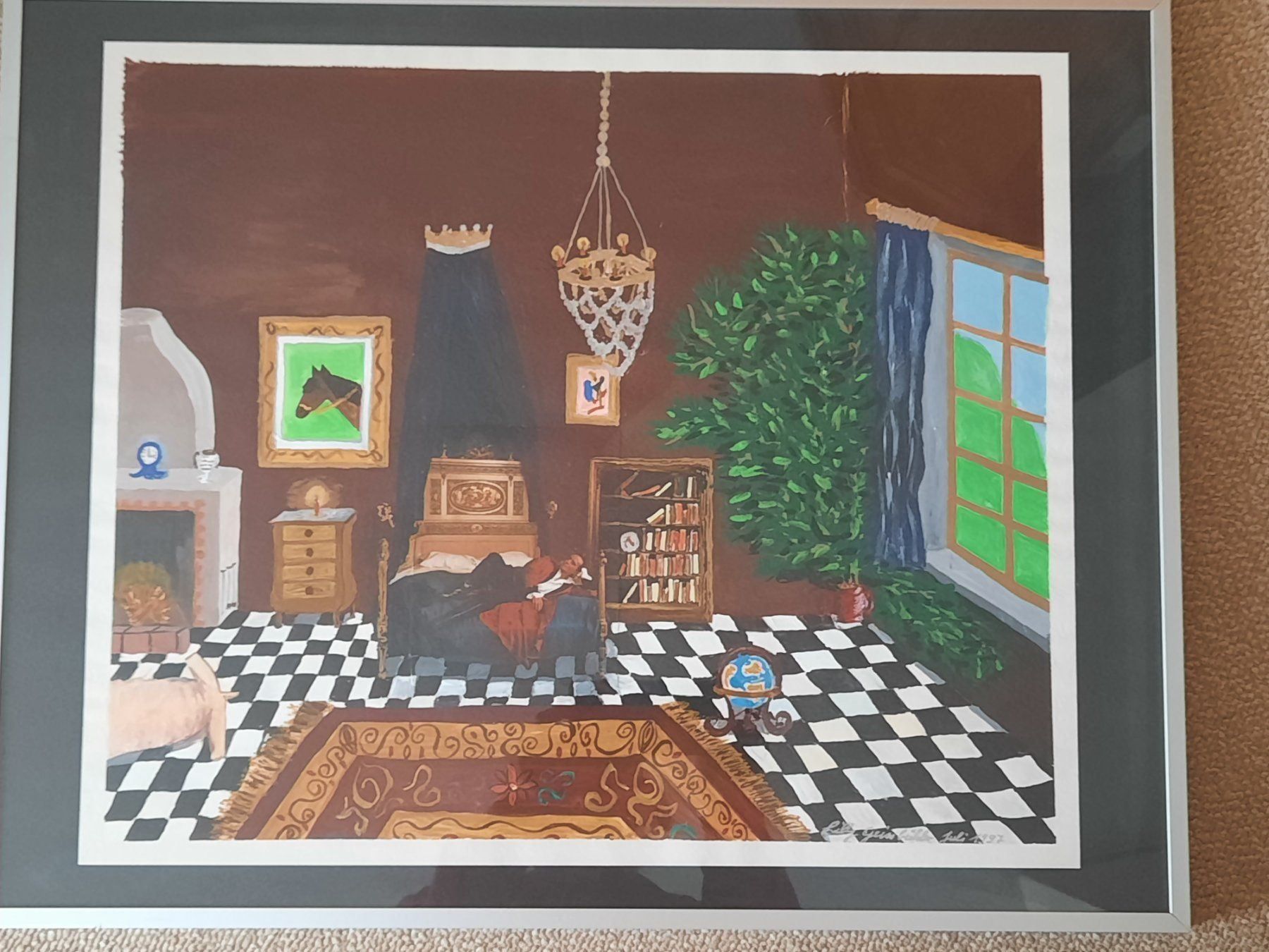 Dipinti: Gemälde, Naive Kunst, im Glasrahmen – Usato da Herrliberg venduto da AlexandraBopp 1