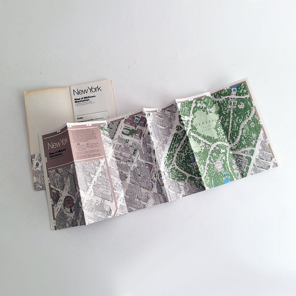 Landkarten & Atlanten: NYC New York City Map Manhattan Original – Gebraucht aus Zürich von its-love 3