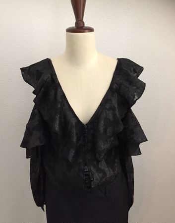 Elegantes schwarzes Oberteil