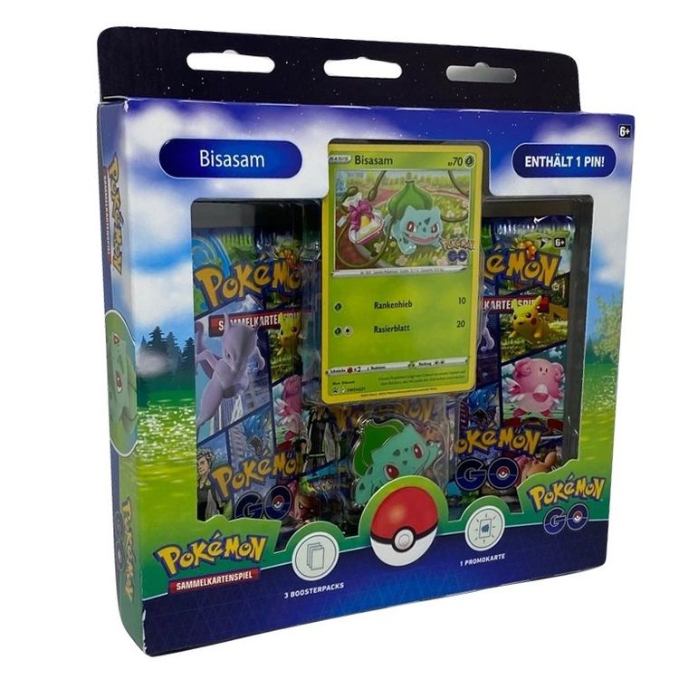 Pokémon TCG Coffret GO Pin Box Bisasam *ALLEMAND* (Neuf avec emballage ...