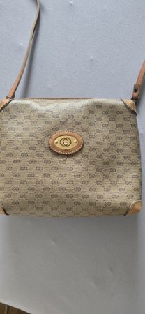 Gucci Tasche braun Canvas Leder 