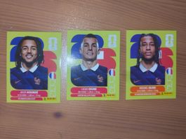 🔥3x Panini Team Frankreich/France - FRA 5,8,14