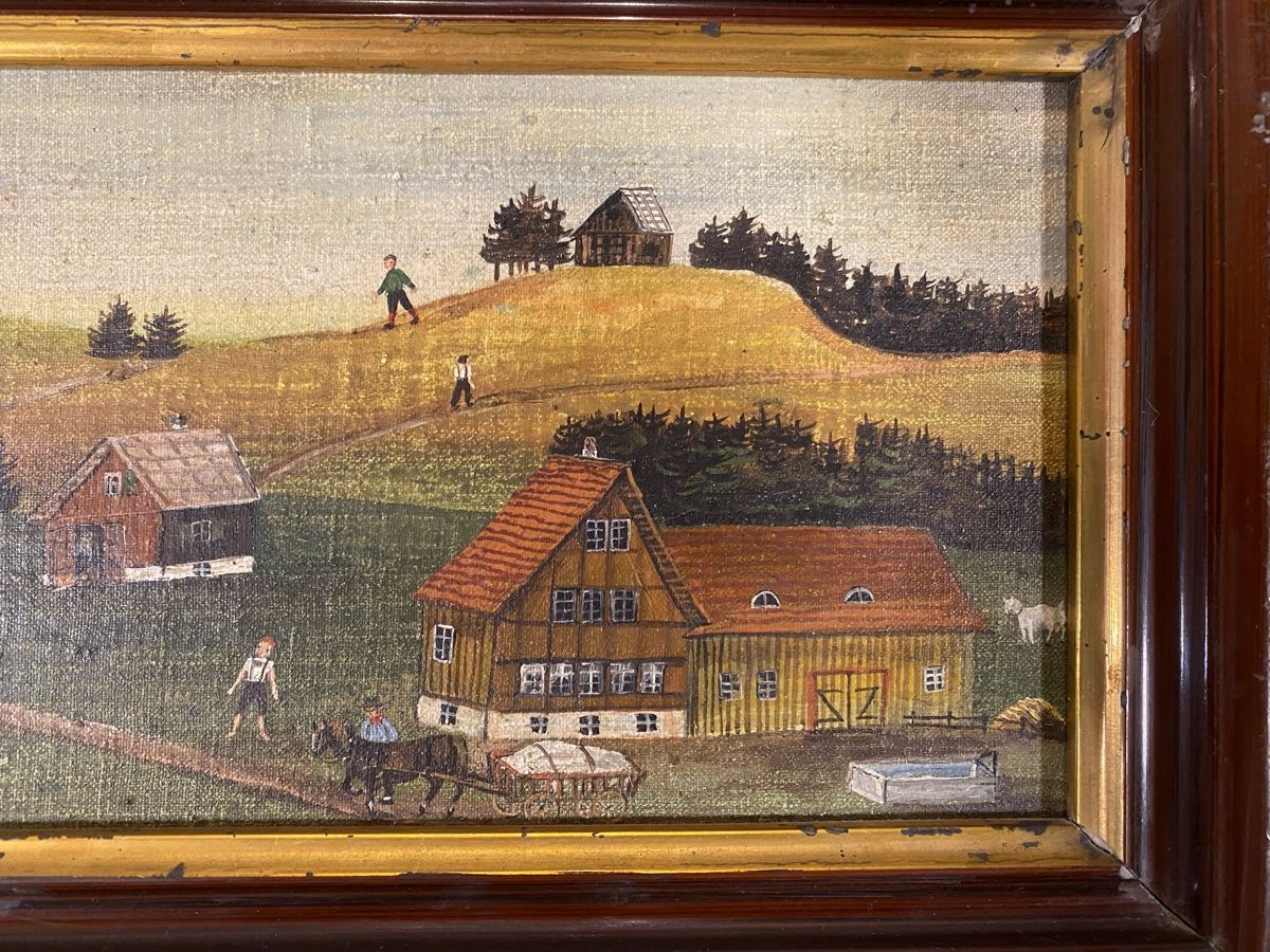 Dipinti: J.B. WALDBURGER CH APPENZELLERBILD  – Usato da St. Gallen venduto da Goldband 1