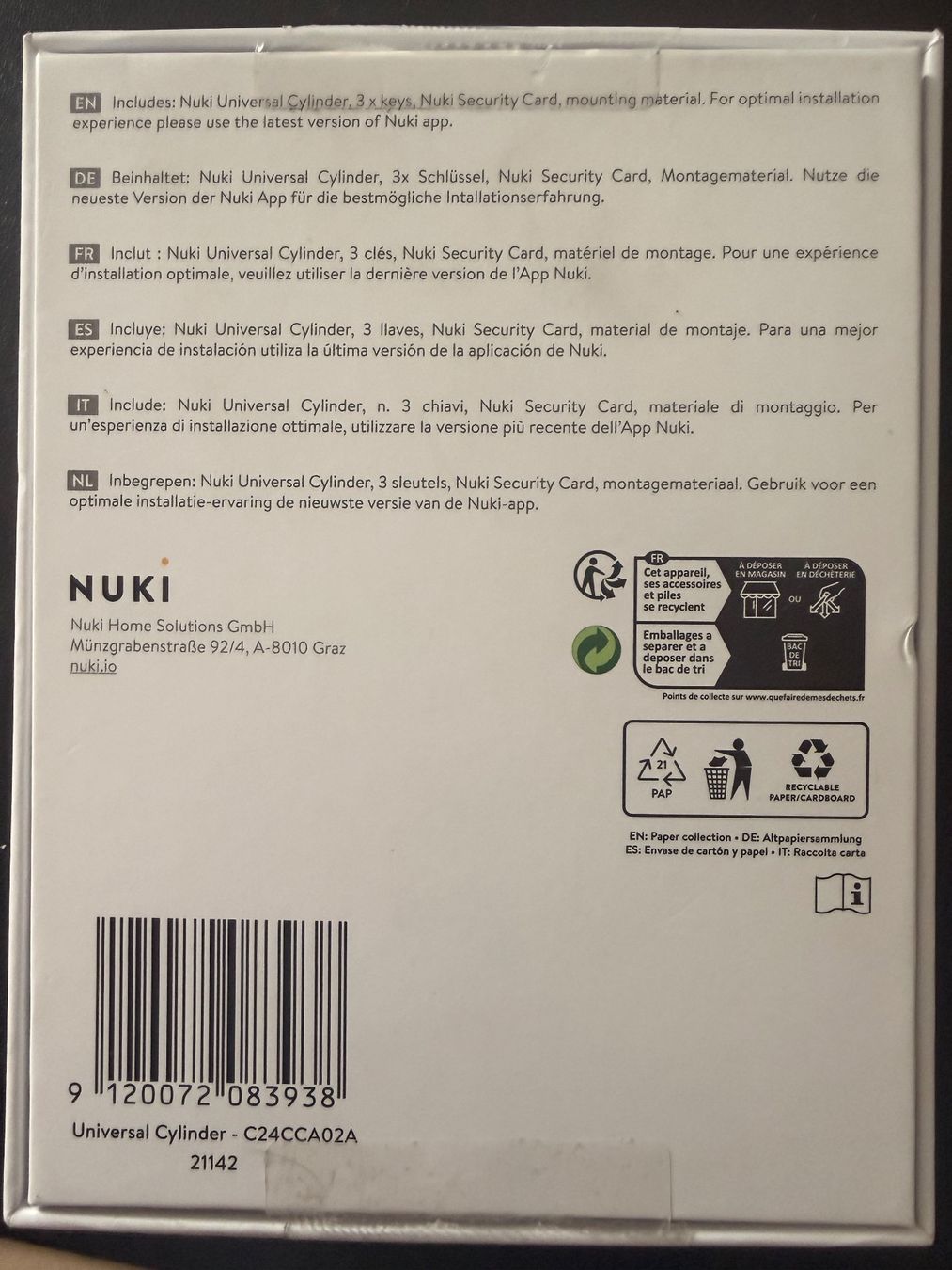 Cilindri per serratura: Nuki Universal Cylinder CH – Nuovo e nell'imballaggio originale da Stadel venduto da marcello32 2