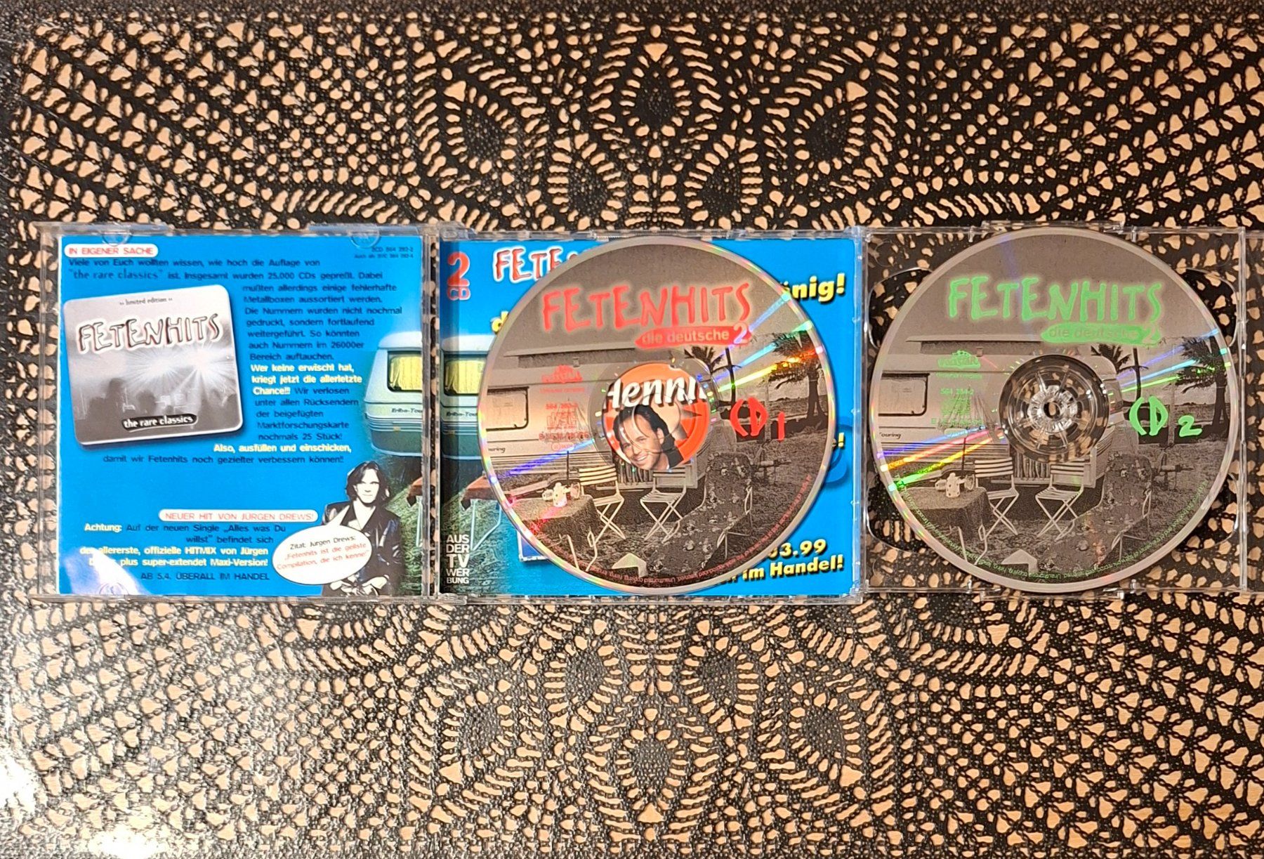 CD: Fetenhits - Die Deutsche 2, Hit Compilation Sampler 2CD 1999 – Usato da Schönenberg TG venduto da Gregolino76 2