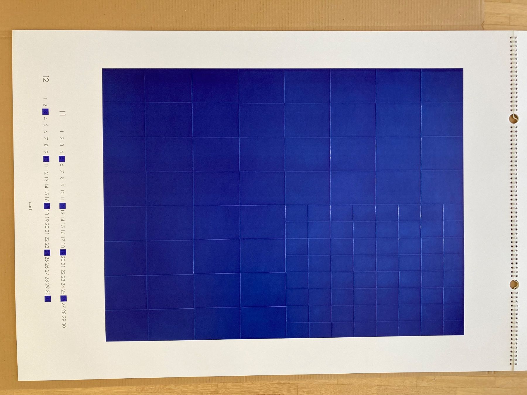Calendari: Honegger Gottfried, Kunst- Kalender 2000, 99 x 69cm – Nuovo e nell'imballaggio originale da Chur venduto da Spuntz1 8