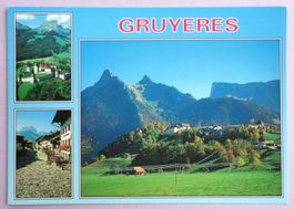 Gruyères, la ville, le château, le Moléson