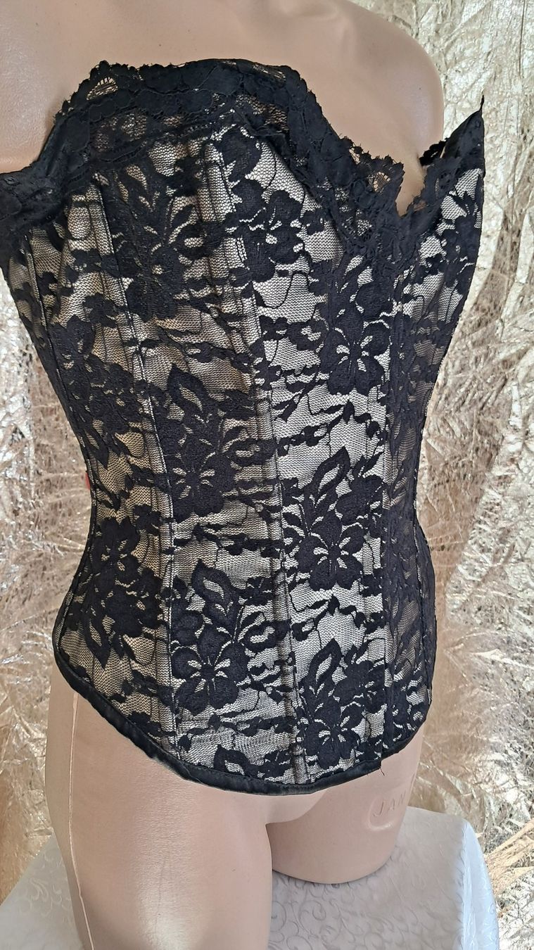 Tops: Corsage in beige schwarz mit Spitze Gr. 2XL – Neu (gemäss Beschreibung) aus Uerikon von Jeanne04 2