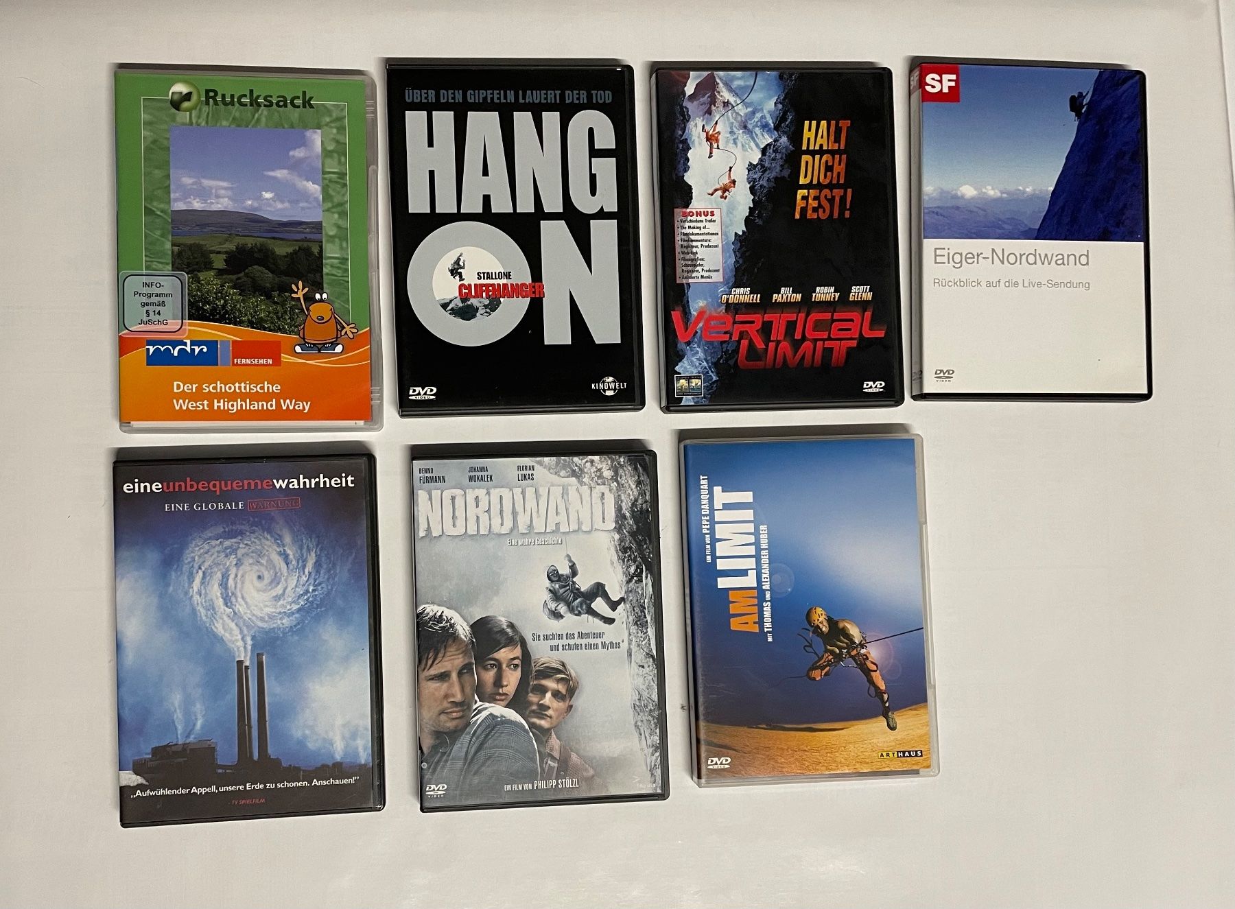 Tutti i DVDs: Div DVD, Doku und Kletterfilme, 7 DVD – Usato da Löhningen venduto da Hitman77