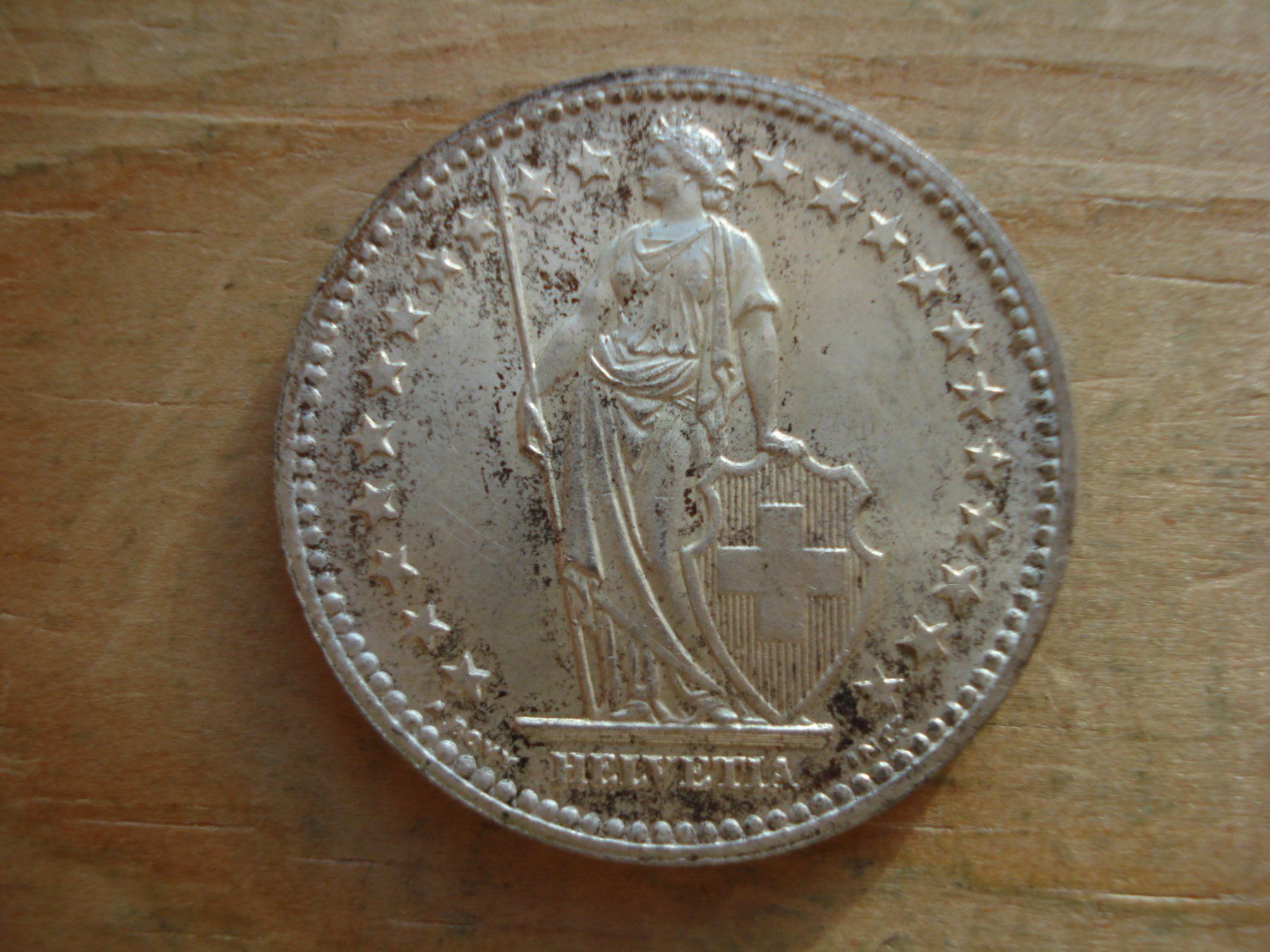 Tutti le monete: (S) 2 Franken 1948 UNZ- – Usato da Erlach venduto da Net-Coins 1