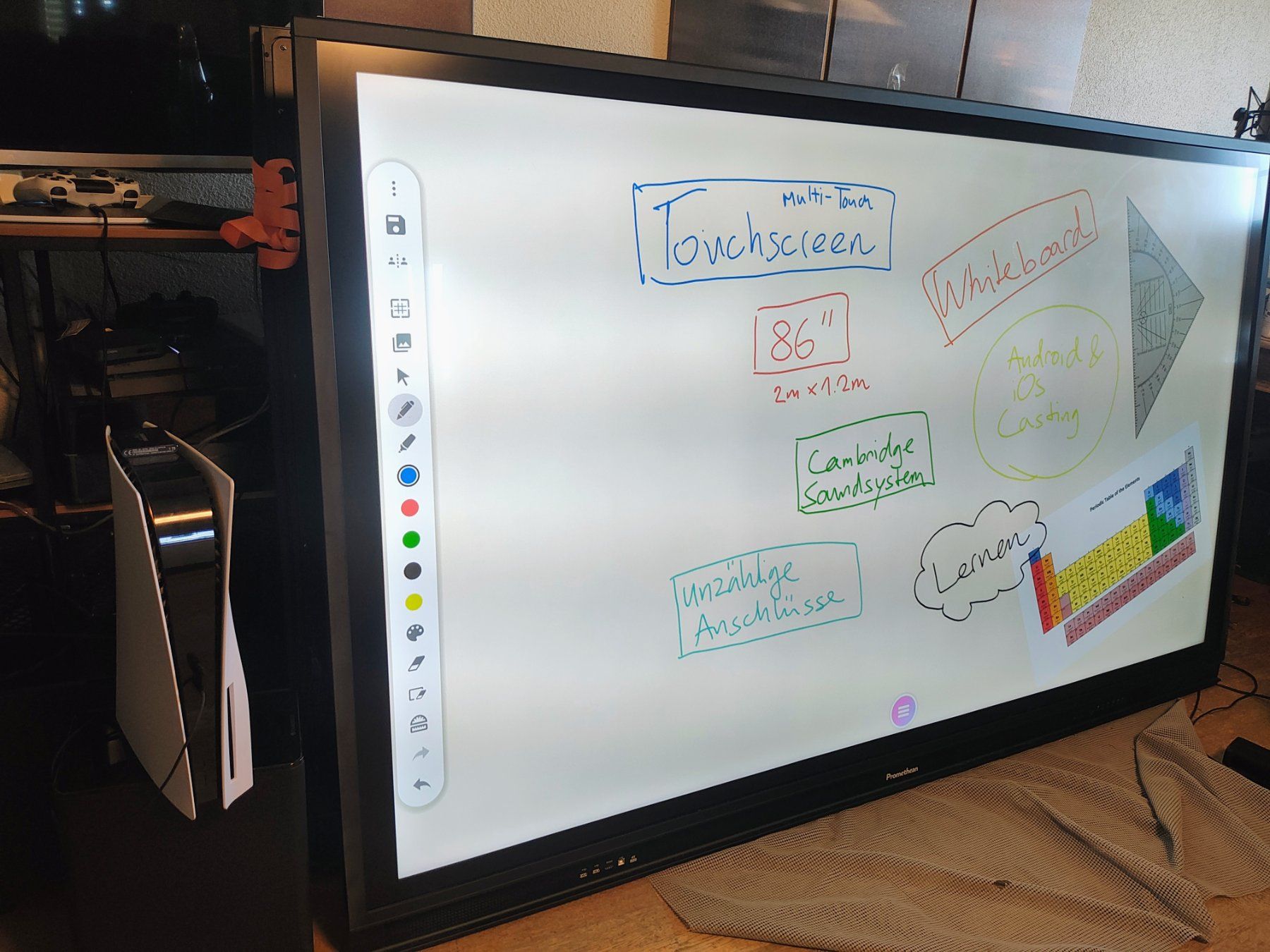 Ecrans: Gigantischer Screen 4K - Gaming/Streaming/Office/Whiteboard – D'occasion à Dürnten par edumental 1