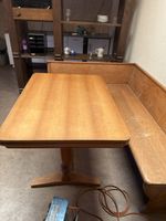 Eckbank Set mit Tisch, massiv Holz, gut erhalten, Vintage St