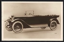 Foto-AK Auto Benz 16 /50 (1922), Reklame