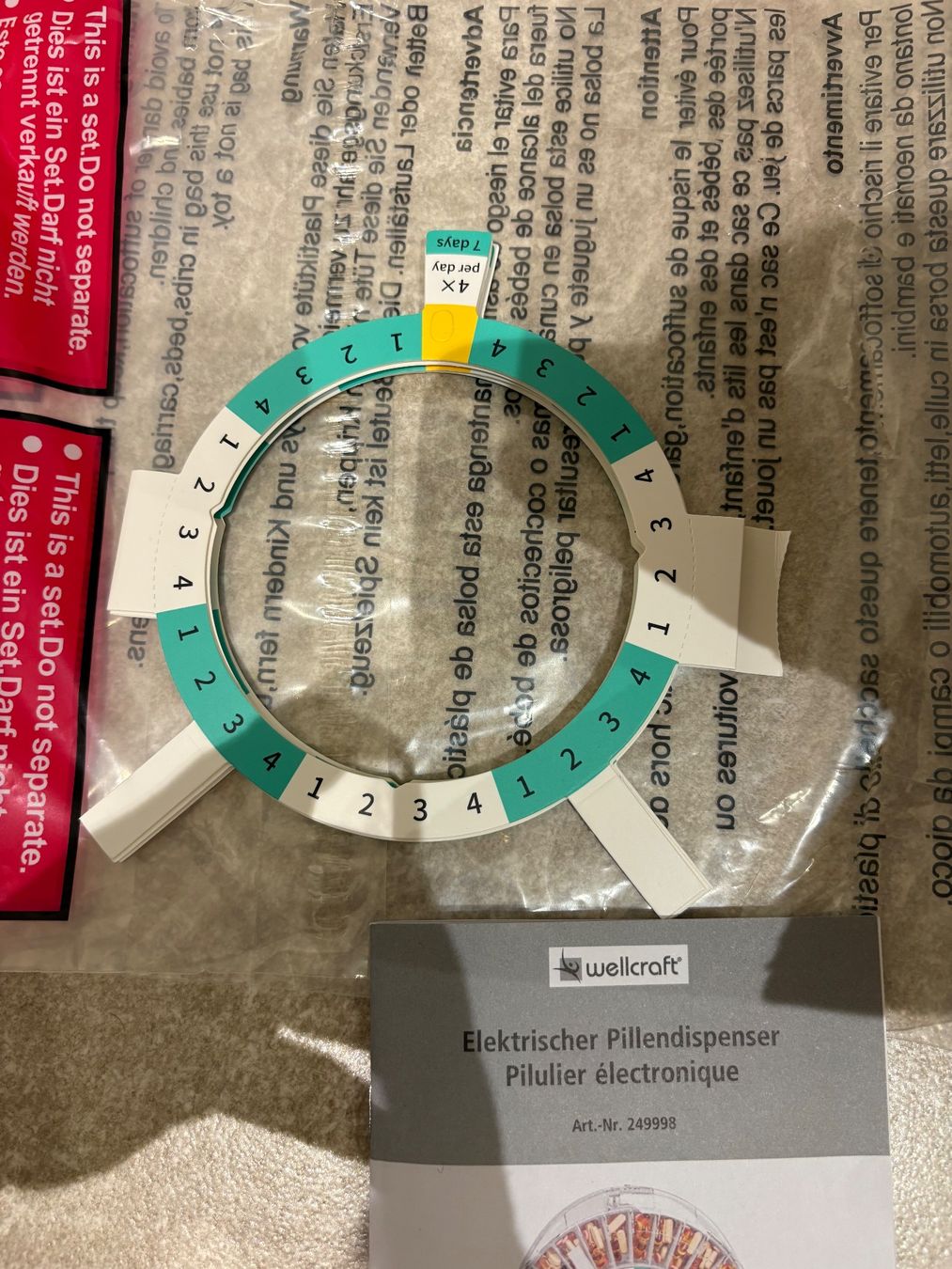 Attrezzature mediche: Wellcraft elektrischer Pillendispenser – Usato da Niederbuchsiten venduto da Mer75 3