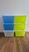 IKEA VESSLA Box Kasten auf Rollen Set à 6 Stück farbig