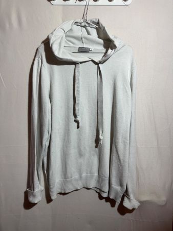 Weisser Kapuzen Pullover von Canda C&A Gr. L