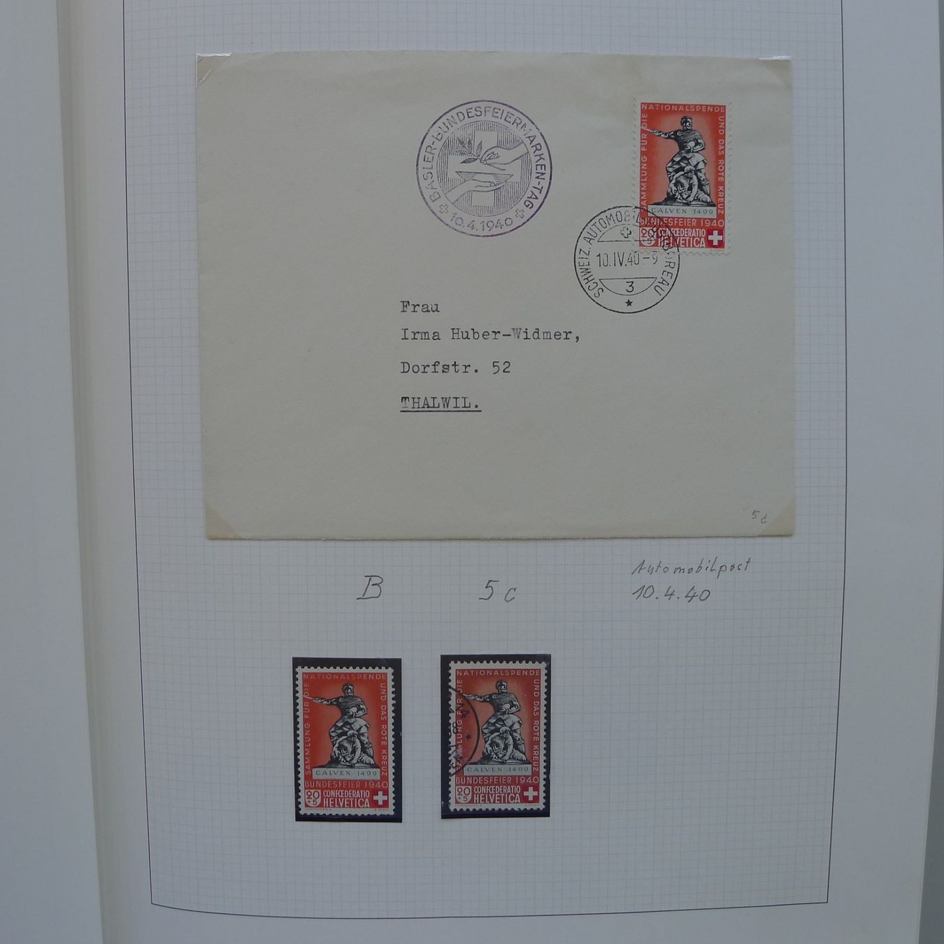 Tutti i francobolli: 1938-2015, grosse Sammlung Pro Patria in 2 Alben. – Usato da Sursee venduto da Luzernerraute 6