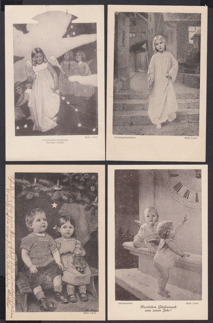 Cartes postales: Meta Löwe   -   8 versch. alte Ansichtskarten – D'occasion à Vitznau par Ropaku