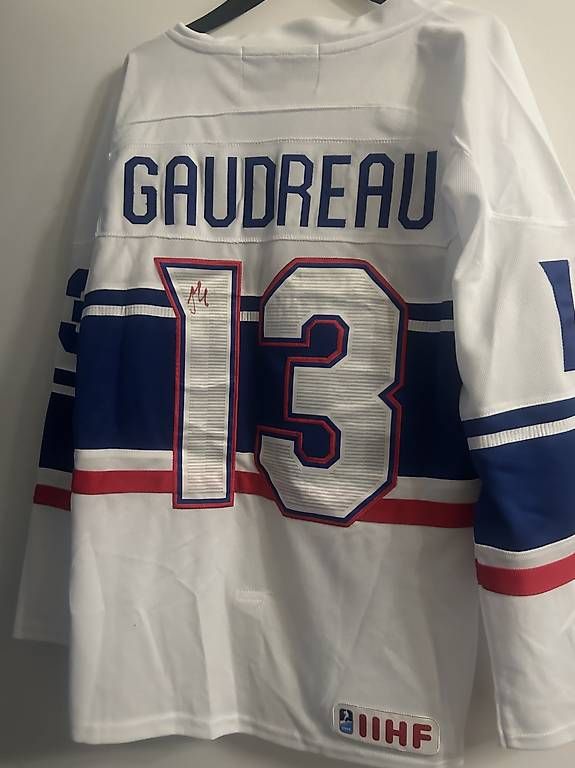 Canottiere & Pantaloni: Orginal Autograph Johnny Gaudreau Jersey – Usato da Effretikon venduto da PrimeTimeB 1