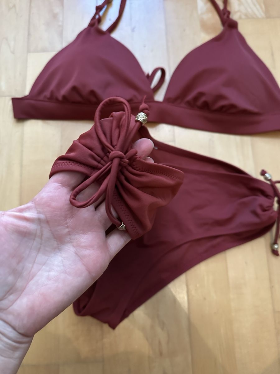 Costumi da bagno & Bikini: Rostroter Triangel Bikini, Gr. C85, Hose Gr. 40 – Nuovo (secondo la descrizione) da Altendorf venduto da Eastwick4 1
