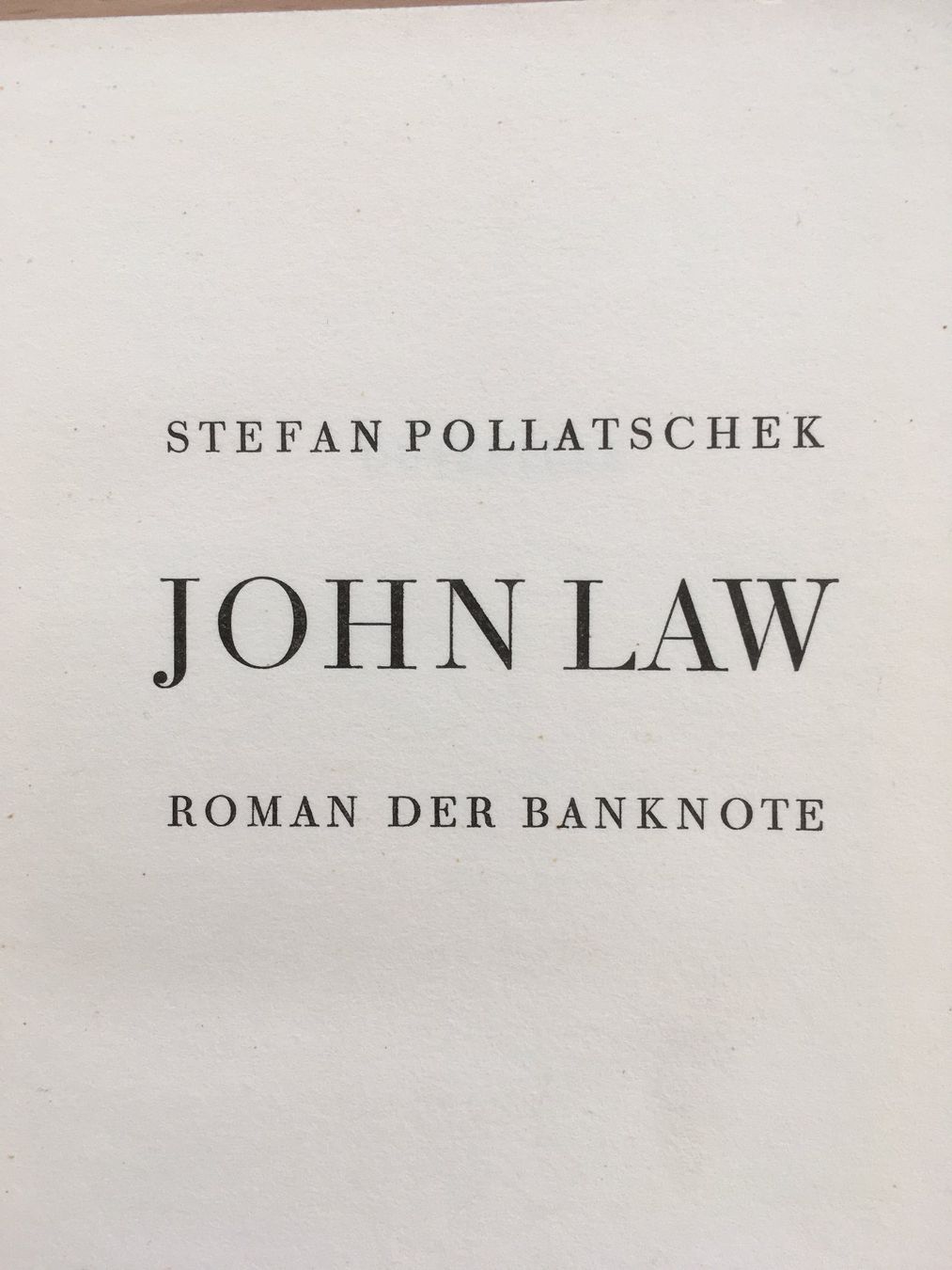 Libri: John Law - Roman der Banknote – Usato da Grenchen venduto da Kogi7 3