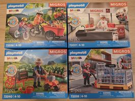 4 boîtes de Playmobil Migros