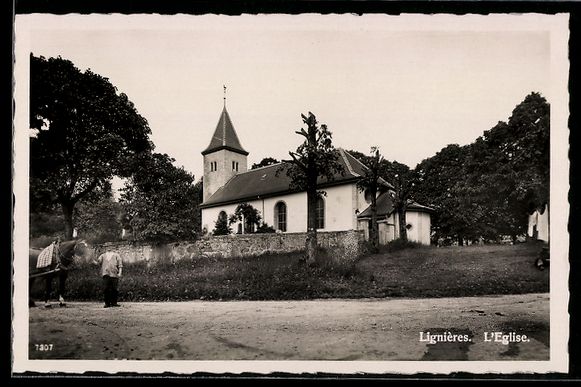 Cartoline postali: AK Lignières, L'Eglise – Usato da Berlin venduto da bartko-reher