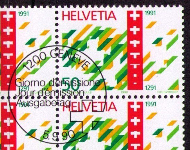 Tutti i francobolli: 1990_799+800_700 Jahre Eidgenossenschaft_Vb ET ! – Usato da Marthalen venduto da Ch_quality 1