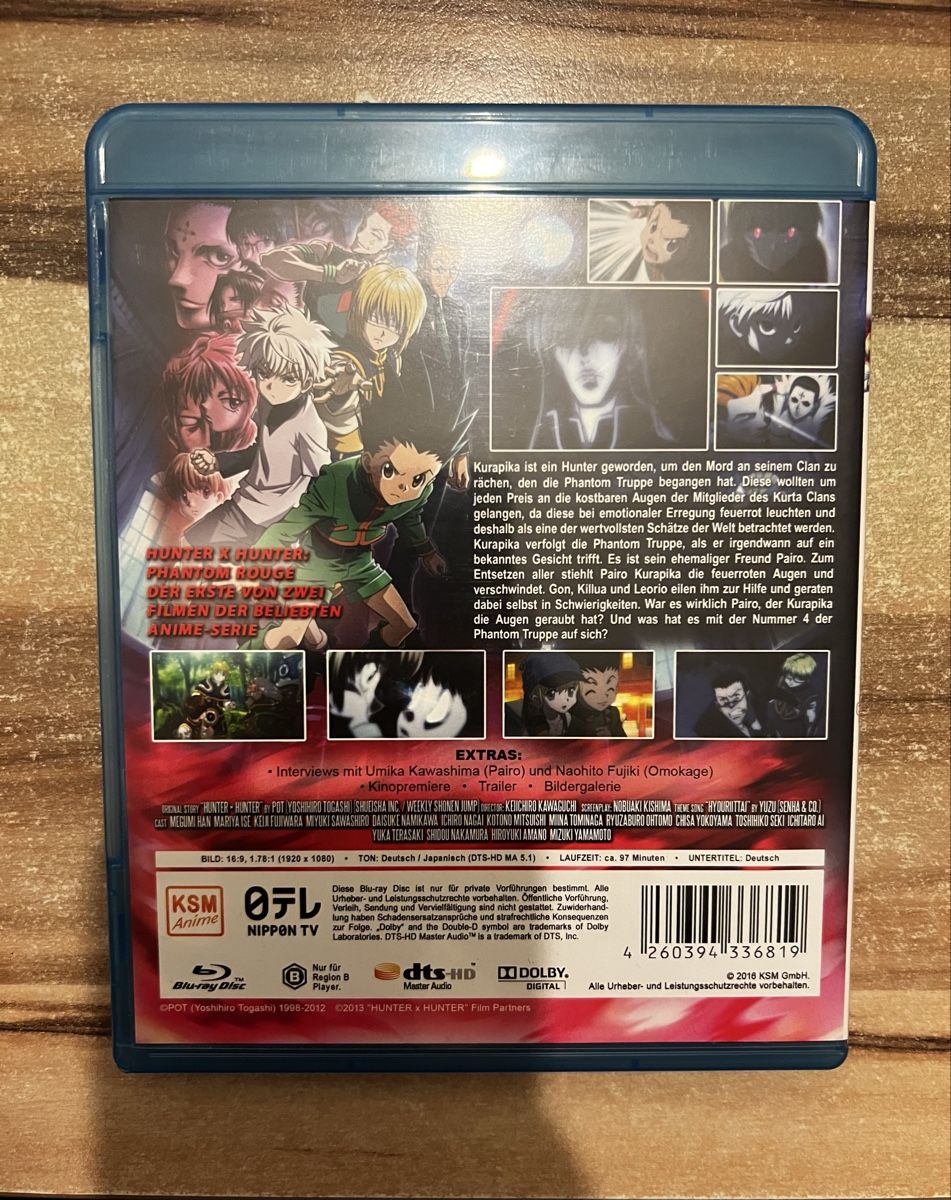 Alle DVDs: Hunter x Hunter - Phantom Rouge Blu-Ray, Top Zustand! – Gebraucht aus Buchs ZH von dani_realmadrid 2