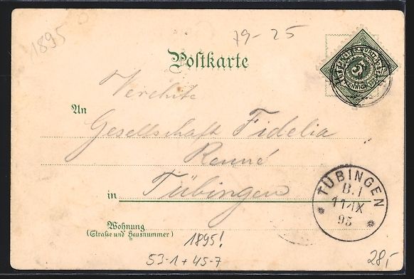 Cartoline postali: Vorläufer-Lithographie Bäuerin in Trac – Usato da Berlin venduto da bartko-reher 1