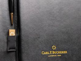 Carl F. Bucherer Luxus-Notizbuchset mit Kugelschreiber & USB