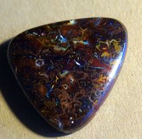 🔥 Boulder Opal Edelstein, Top Schliff, Rarität