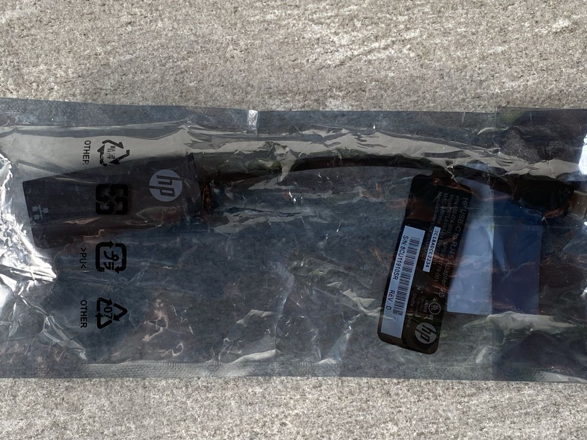 Hewlett Packard Unità & Adattatore: HP USB-C zu RJ 45 Adapter – Nuovo e nell'imballaggio originale da Zollikofen venduto da england9 2