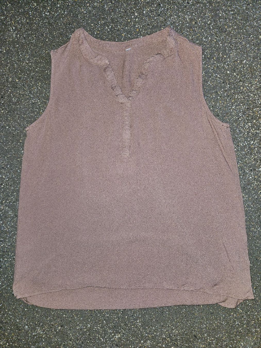Top: Damen Bluse ohne Arm Grösse L braun – Nuovo (secondo la descrizione) da Anwil venduto da tamoos 3