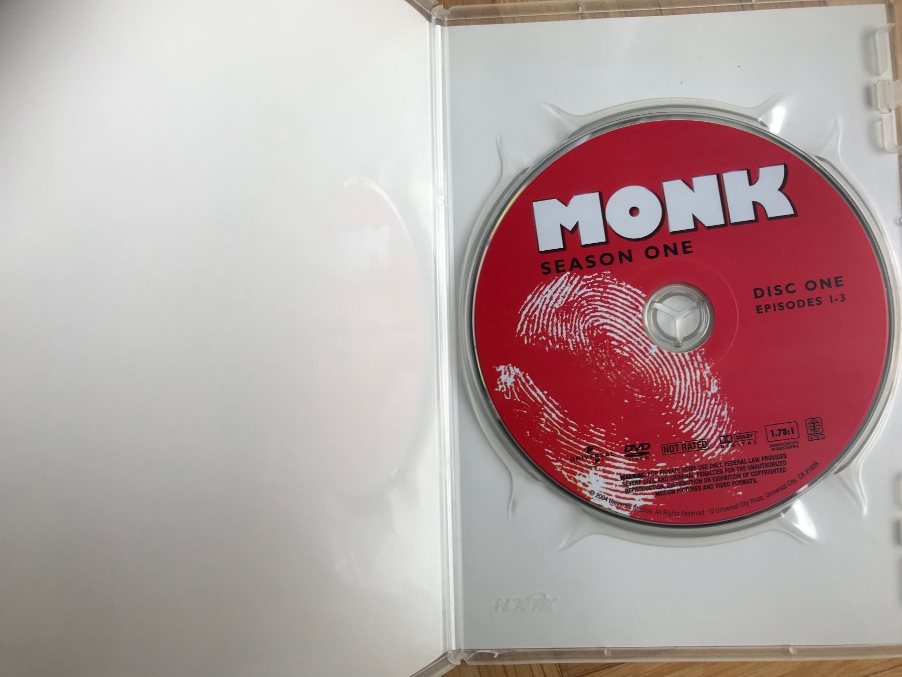 Tutti i DVDs: Monk - Season One - DVD – Usato da Zürich venduto da Malcom 4