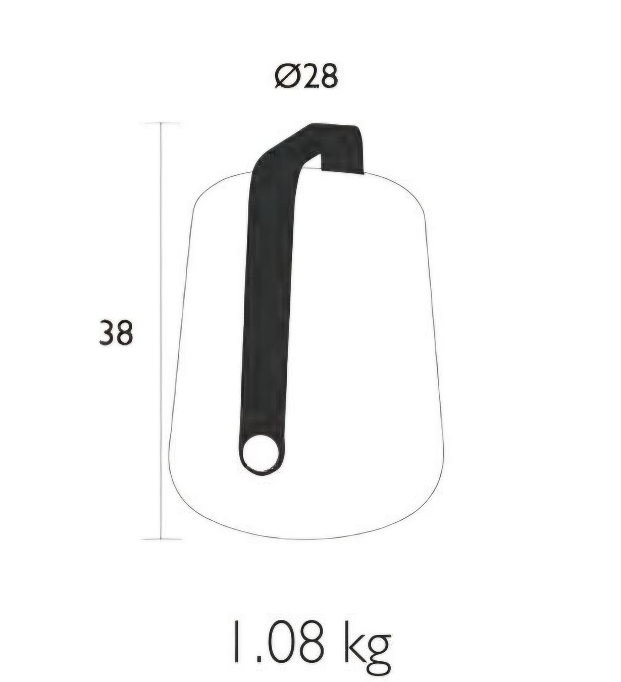Fermob Lampade: Fermob Balad H38 LED Akkuleuchte mit Standfuss in Anthrazit – Nuovo (secondo la descrizione) da Schüpfen venduto da Swaghetti 5