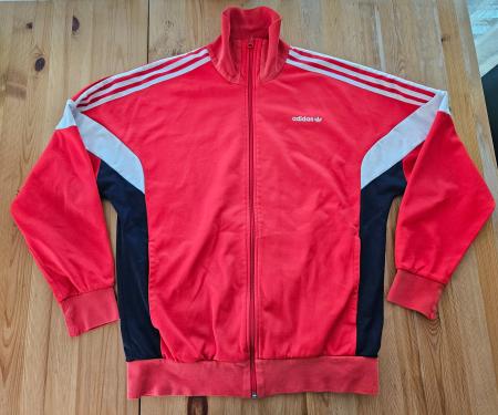 Vintage Trainerjacke Grösse L adidas rot retro Sport