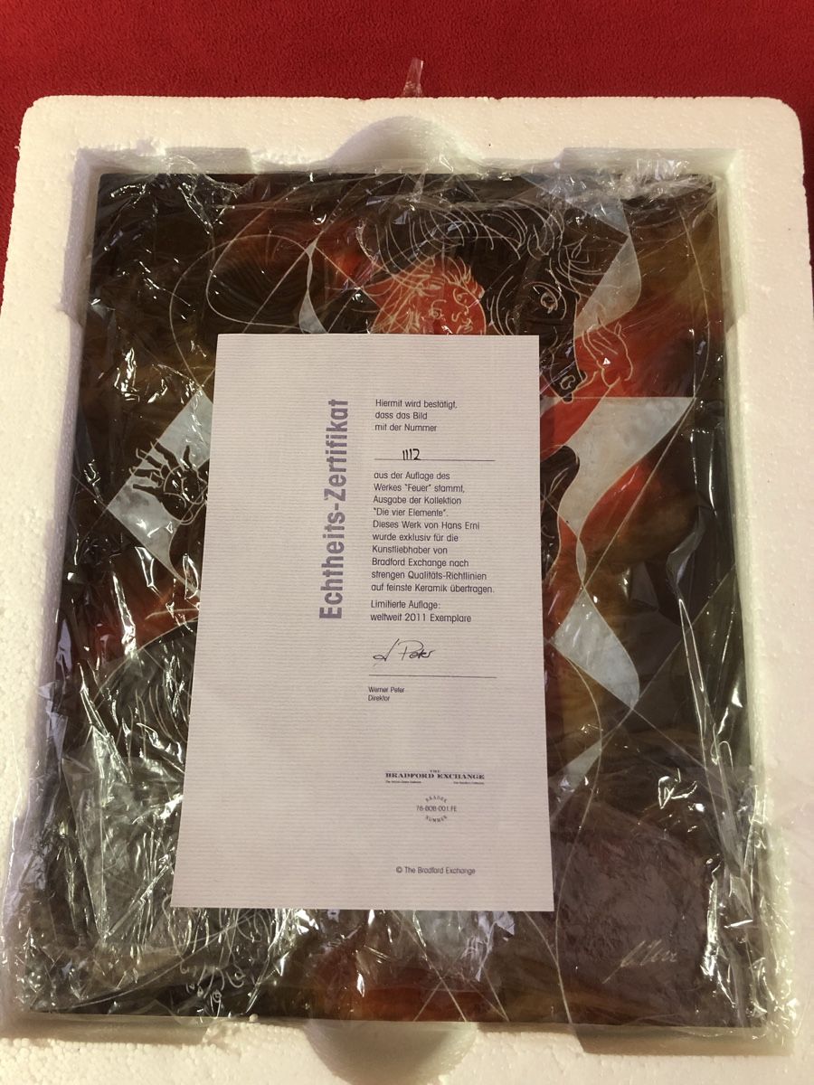 Foto & Immagini: Erni Bild Feuer auf Keramik – Nuovo (secondo la descrizione) da Grenchen venduto da nethy 1