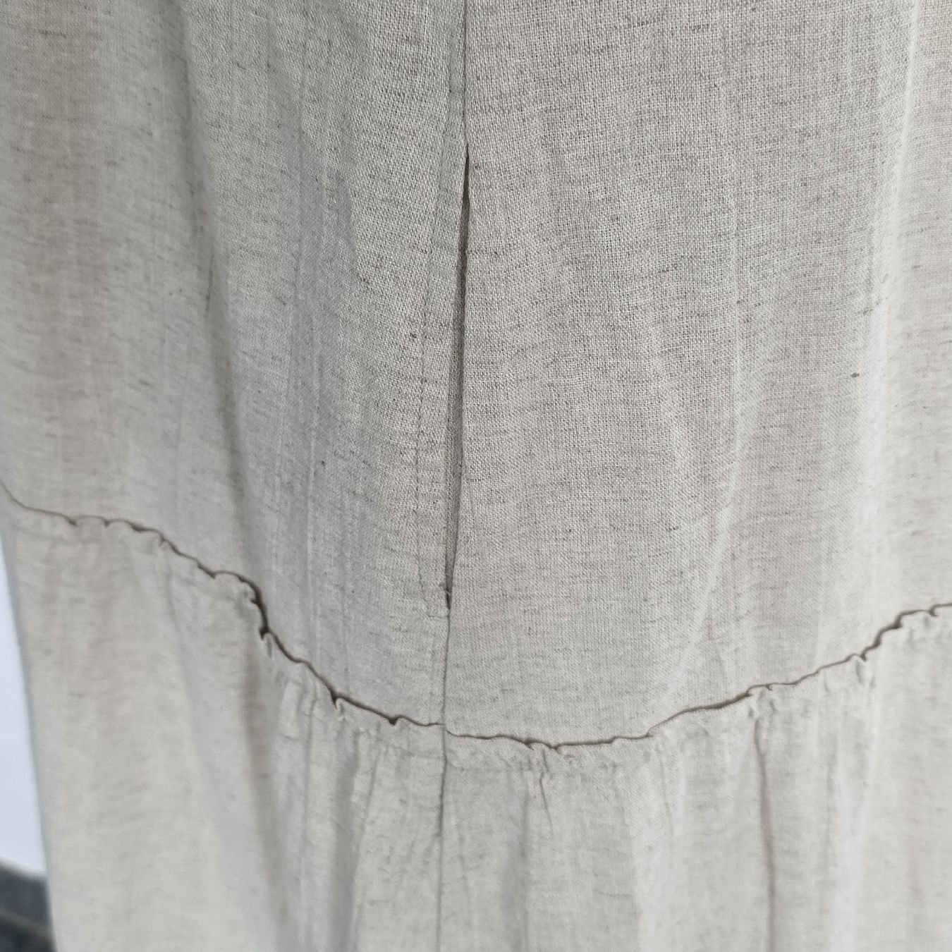 Kleider: Wunderschöne Leinen  Maxikleid  mit Spitze, Grösse S Neu ! – Neu (gemäss Beschreibung) aus Rheinsulz von Gilea 5